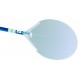 PALA PER PIZZA IN ALLUMINIO RETTANGOLARE CM.45x45 MANICO 180 CM. AZZURRA