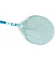 PALA PER PIZZA IN ALLUMINIO TONDA FORATA CM.33 MANICO 120 CM. AZZURRA