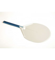 PALA PER PIZZA IN ACCIAIO INOX ALTO SCORRIMENTO TONDA CM.36 MANICO 200 CM. AZZURRA