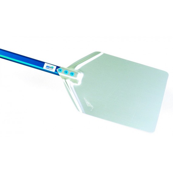 PALA PER PIZZA IN ALLUMINIO RETTANGOLARE CM.22x25 AZZURRA