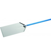 PALA PER PIZZA TIPO ROMANA IN ALLUMINIO RETTANGOLARE CM.23x40 MANICO 30 CM. AZZURRA