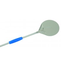 PALA PER PIZZA IN ALLUMINIO RETTANGOLARE CM.41x41 MANICO 60 CM. AZZURRA