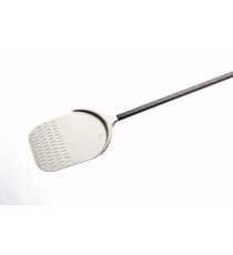 PALA PER PIZZA IN ALLUMINIO RETTANGOLARE CM.22x25 MANICO 120 CM. AZZURRA