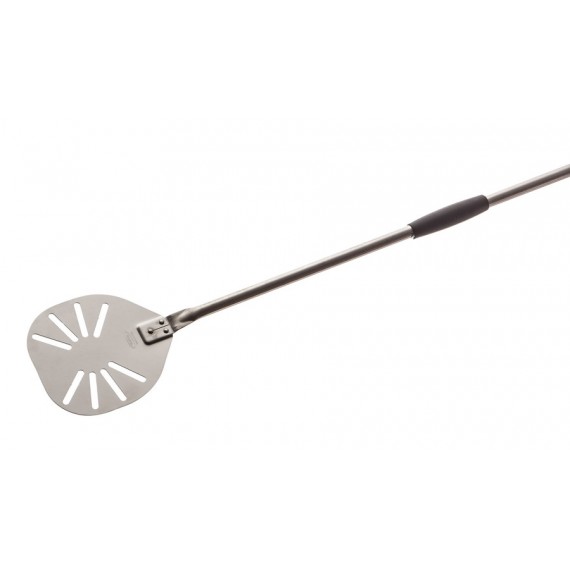 PALETTINO PER PIZZA ACCIAIO INOX RINFORZATO CM.26 MANICO 120 CM. ALICE