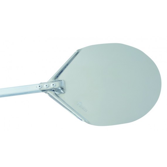 PALA PER PIZZA IN ALLUMINIO RETTANGOLARE CM.41x41 MANICO 60 CM. AZZURRA