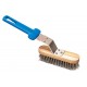 SPAZZOLA ORIENTABILE CON SETOLE IN OTTONE 16x5 CM. MANICO 120 CM. IN ALLUMINIO