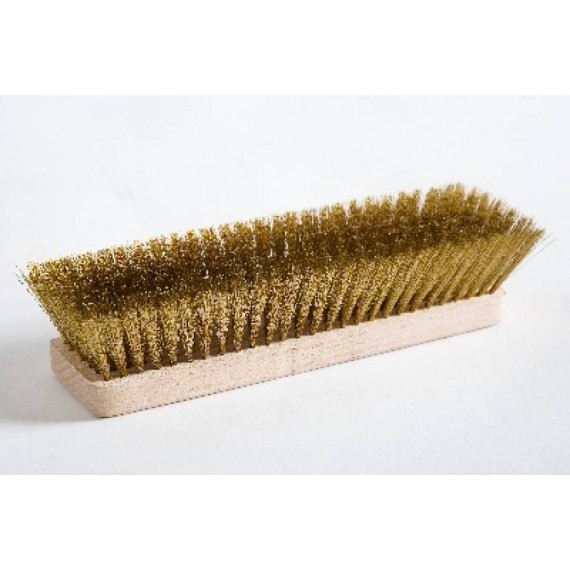 SPAZZOLA DI RICAMBIO CON SETOLE IN OTTONE 20x6 CM.