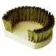 SPAZZOLA DI RICAMBIO CON SETOLE IN FIBRA NATURALE 20x6 CM.