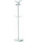 APPENDIPALE 10 PEZZI IN ACCIAIO INOX CON BASE IN MARMO 25x35x183 CM.