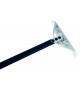 RASTRELLO 24 CM. IN ACCIAIO INOX PER RECUPERO CORPI SOLIDI MANICO 180 CM. IN ALLUMINIO