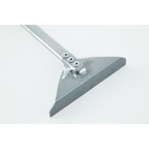 RASTRELLO 24 CM. IN ACCIAIO INOX PER RECUPERO CORPI SOLIDI MANICO 200 CM. IN ALLUMINIO