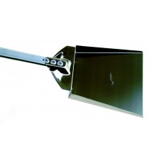 PALETTA RACCOGLI CENERE IN ACCIAIO INOX MANICO 200 CM. IN ALLUMINIO