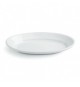 PIATTO PIANO OVALE PORCELLANA CONF. 6 PZ. ALBERGO