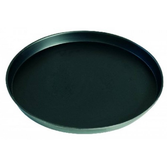TEGLIA RETTANGOLARE PER PIZZA IN LAMIERA BLUITA BORDO SVASATO 40x60x3 CM.