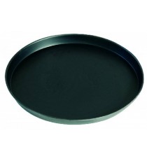 TEGLIA RETTANGOLARE PER PIZZA IN LAMIERA BLUITA BORDO SVASATO 40x60x3 CM.