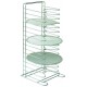 TEGLIA RETTANGOLARE PER PIZZA IN LAMIERA BLUITA BORDO SVASATO 40x60x3 CM.