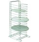 RASTRELLIERA VERTICALE IN ACCIAIO CROMATO PER 15 RETINE MAX 36 CM.