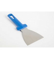 SPATOLA TRIANGOLARE FLESSIBILE 10x9 CM. IN ACCIAIO INOX MANICO IN POLIMERO