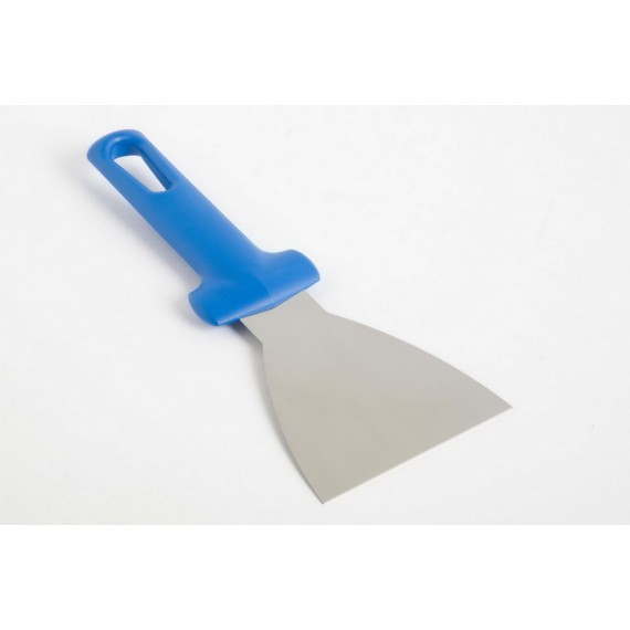 TEGLIA RETTANGOLARE PER PIZZA IN LAMIERA BLUITA BORDO SVASATO 40x60x3 CM.