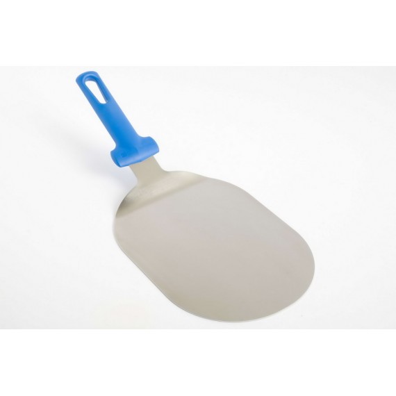 PALETTA OVALE ASOLATA 22x18 CM. IN ACCIAIO INOX MANICO IN POLIMERO