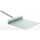 PALETTA OVALE 21x18 CM. IN ACCIAIO INOX MANICO IN POLIMERO