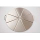 VASSOIO 6 SPICCHI 45 CM. IN ALLUMINIO CON MANICI PIEGATI