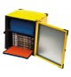 BOX RIGIDO PER TRASPORTO PIZZA CON RIPIANO CENTRALE PER 2 BORSE TERMICHE 45 CM.