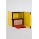 BOX RIGIDO PER TRASPORTO PIZZA CON RIPIANO CENTRALE PER 2 BORSE TERMICHE 40x60 CM.