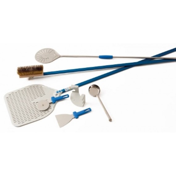 SET PIZZA PROFESSIONALE 7 ARTICOLI 33 CM. AZZURRA