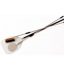 SET PIZZA PROFESSIONALE 7 ARTICOLI PALA 36 CM. FORATA AZZURRA