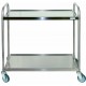 CARRELLO IN ACCIAIO INOX LINEA MENSA 2 CASSETTI 2 RIPIANI ESTRAIBILI 103x58x93 CM.