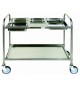 KIT PROFILI D'APPOGGIO CON PIANO INOX PER INSERIRE BACINELLE GASTRONORM