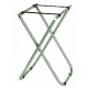 CARRELLO ACCIAIO INOX CON 1 CASSETTO 2 RIPIANI IN LEGNO LAMINATO CON CUPOLA  1 SUP. ESTR. LINEA LAMINATO STANDARD 98x52x93 CM.