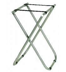 CARRELLO ACCIAIO INOX CON 1 CASSETTO 2 RIPIANI IN LEGNO LAMINATO CON CUPOLA  1 SUP. ESTR. LINEA LAMINATO STANDARD 98x52x93 CM.