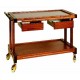 CARRELLO IN LEGNO MASSELLO 2 RIPIANI LINEA MASSELLO 106x50x83 CM.