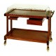 CARRELLO IN LEGNO MASSELLO 2 RIPIANI 1 CASSETTO LINEA MASSELLO 86x50x83 CM.