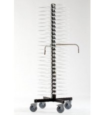 PORTAPIATTI DA BANCO PER 24 PIATTI 18-23 CM.