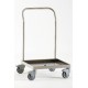 CARRELLO PORTAPIATTI E PORTAVASSOI IN ACCIAIO INOX CON 2 PARETI DIVISORIE