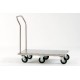 CARRELLO PORTACASSE IN ACCIAIO INOX 57x97x103 CM.
