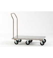 CARRELLO PORTACASSE IN ACCIAIO INOX 57x97x103 CM.