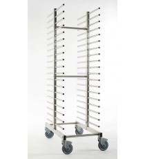 RASTRELLIERA PORTATEGLIE IN ACCIAIO ZINCATO PER 20 TEGLIE 60x40 CM.
