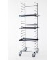 RASTRELLIERA PORTATEGLIE IN ACCIAIO INOX  PER 20 TEGLIE 60x40 CM.