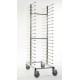 RASTRELLIERA PORTATEGLIE IN ACCIAIO INOX  PER 20 TEGLIE 60x40 CM.