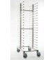 RASTRELLIERA PORTATEGLIE IN ACCIAIO INOX  PER 40 TEGLIE 60x40 CM.