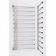 RASTRELLIERA PORTATEGLIE IN ACCIAIO INOX  PER 15 TEGLIE 60x40 CM. H. 10 CM.