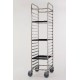 CARRELLO PORTATEGLIE IN ACCIAIO INOX PER 20 TEGLIE 60x40 CM.