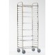 CARRELLO PORTATEGLIE IN ACCIAIO INOX PER 20 TEGLIE 60x40 CM.