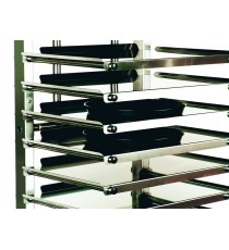 RASTRELLIERA PORTATEGLIE IN ACCIAIO INOX  PER 20 TEGLIE 60x40 CM.