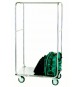 CARRELLO PORTA ABITI E VALIGIE IN ACCIAIO INOX