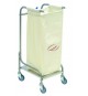 CARRELLO PORTABIANCHERIA IN ACCIAIO INOX 1 SACCO